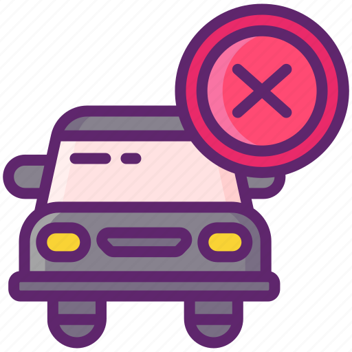 Cancelled, delivery, car, failed icon - Download on Iconfinder