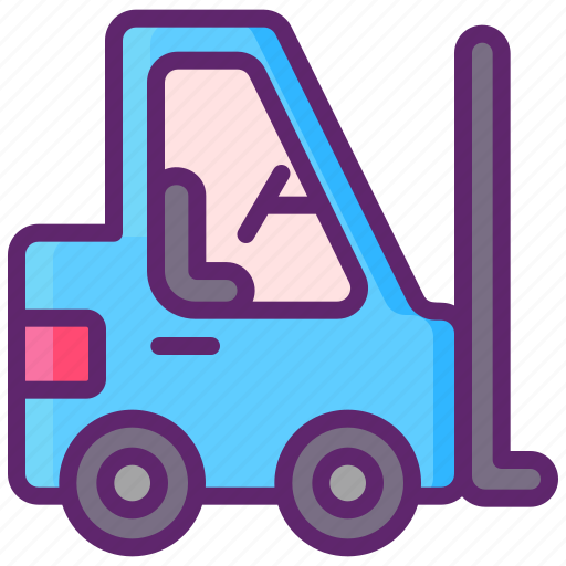 Forklift, logistics, shipping, warehouse icon - Download on Iconfinder