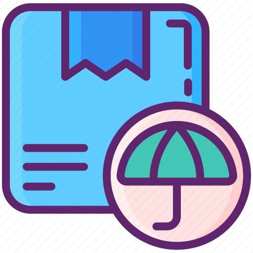 Umbrella, box, package, parcel icon - Download on Iconfinder