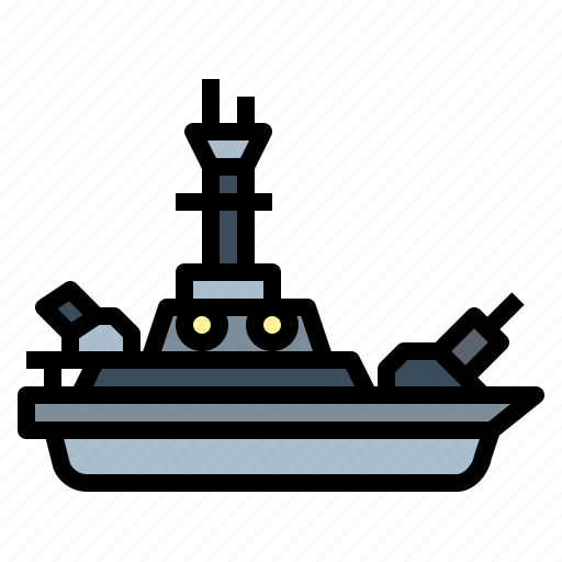 Battleship, militar, ship, war icon - Download on Iconfinder
