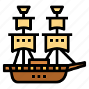 boat, brig, ship, transportation
