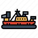 hovercraft, ship, transportation, vehicle