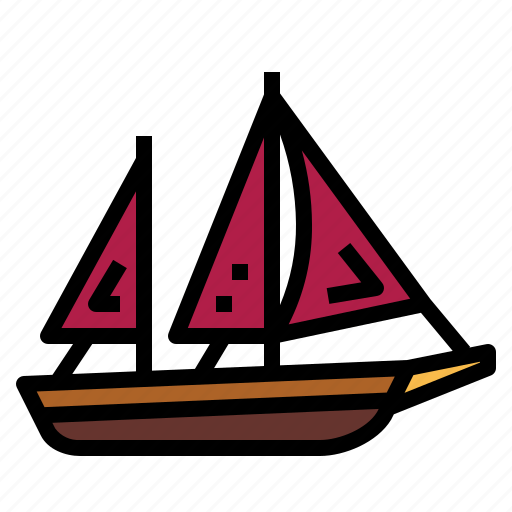 Boat, ketch, ship, transportation icon - Download on Iconfinder