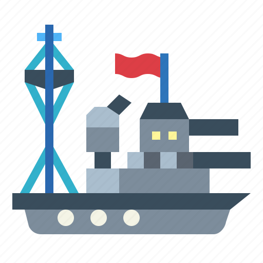 Boat, destroyer, military, ship icon - Download on Iconfinder