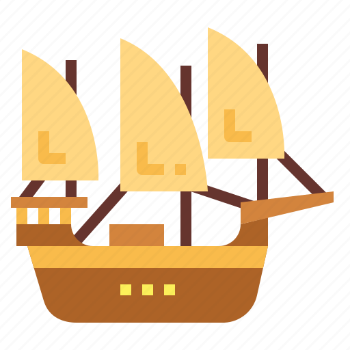 Sailboat, schooner, ship, transportation icon - Download on Iconfinder