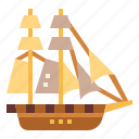 boat, brigantine, sailboat, transportation