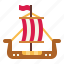 sailboat, ship, transportation, viking 