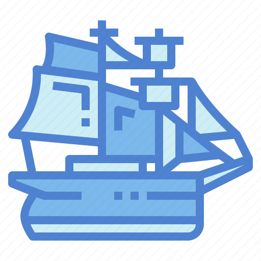 Barquentine, boat, ship, transportation icon - Download on Iconfinder