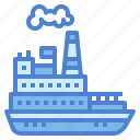 ocean, ship, steamboat, transportation