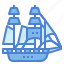 boat, sailboat, schooner, topsail, transportation 