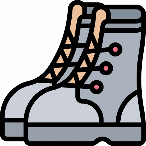 Boots, laced, casual, adventure, clothing icon - Download on Iconfinder