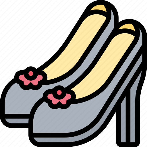 Shoes, heels, cone, women, fashion icon - Download on Iconfinder