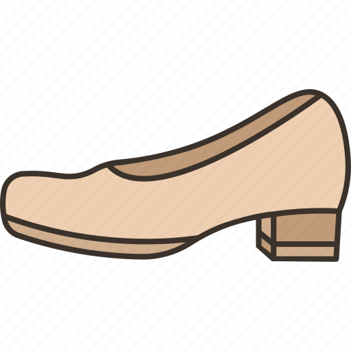Shoes, court, heel, female, fashion icon - Download on Iconfinder
