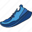 shoe, shoes, blue, sneakers 