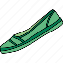 shoe, green, shoes, footwear