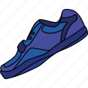shoe, blue, footwear