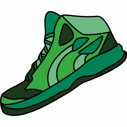 Shoe, green, basketball, sneaker, shoes icon - Download on Iconfinder