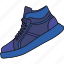 shoe, blue, shoes, footwear 