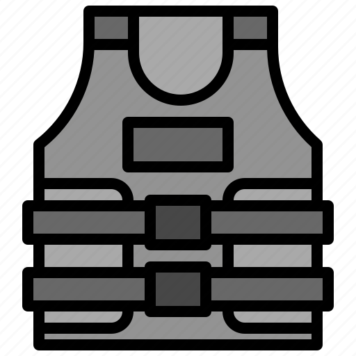 Bulletproof, vest, police, protection, security icon - Download on Iconfinder