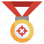 medal, shooting, aim, reward 