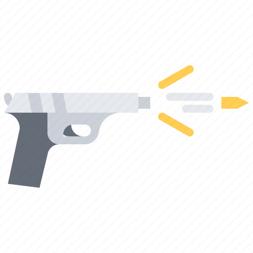 Gun, pistol, bullet, shot, shooting, range, weapons icon - Download on Iconfinder