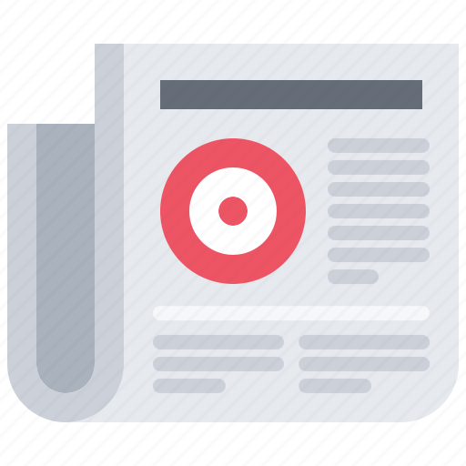 News, target, newspaper, shooting, range, weapons icon - Download on Iconfinder