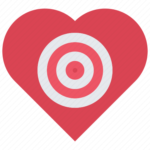 Tagret, love, heart, shooting, range, weapons icon - Download on Iconfinder