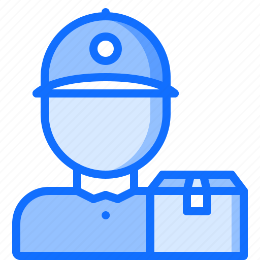 Box, courier, delivery, man, purchase, shop, shopping icon - Download on Iconfinder