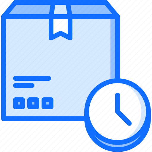 Box, clock, courier, delivery, fast, premise, time icon - Download on Iconfinder