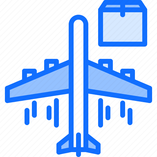 Airplane, box, delivery, fast, plane, shop, shopping icon - Download on Iconfinder