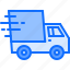 box, car, courier, fast, purchase, speed, truck 