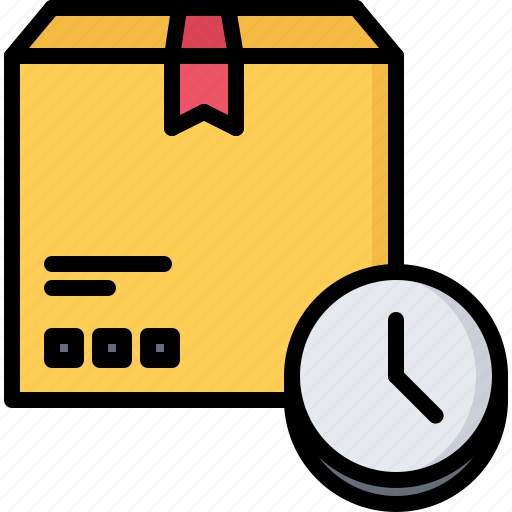 Box, clock, courier, delivery, fast, premise, time icon - Download on Iconfinder
