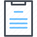 checklist, clipboard, file