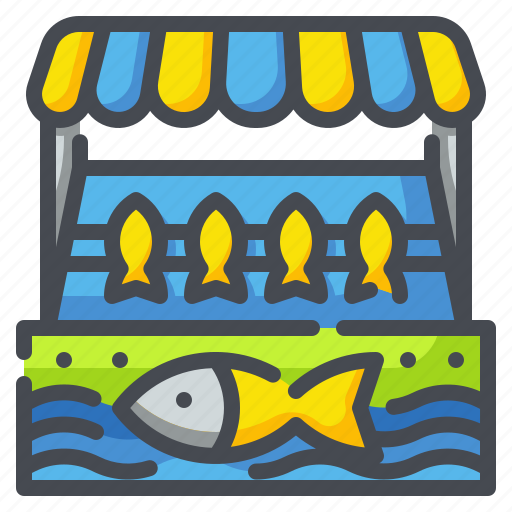 Fishmongers, food, market, seafood, shop, shopping, store icon - Download on Iconfinder