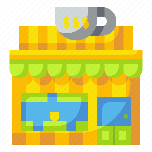 Building, cafe, coffee, food, restaurant, shop, store icon - Download on Iconfinder