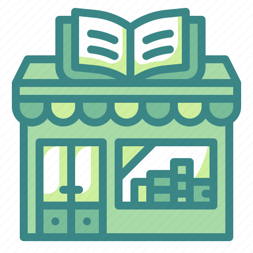 Bookshop, bookstand, building, journal, shop, store, treatise icon - Download on Iconfinder