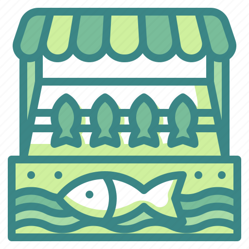 Fishmongers, food, market, seafood, shop, shopping, store icon - Download on Iconfinder