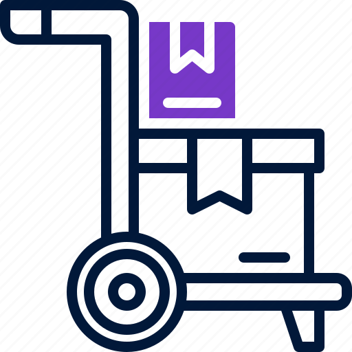 Trolley, package, shop, delivery, shipping icon - Download on Iconfinder