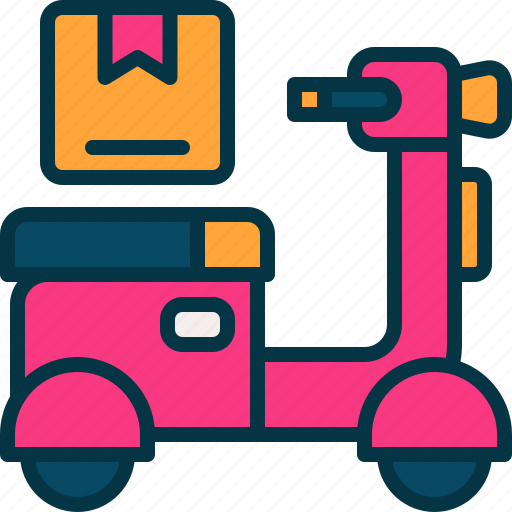 Bike, delivery, package, service, courier icon - Download on Iconfinder
