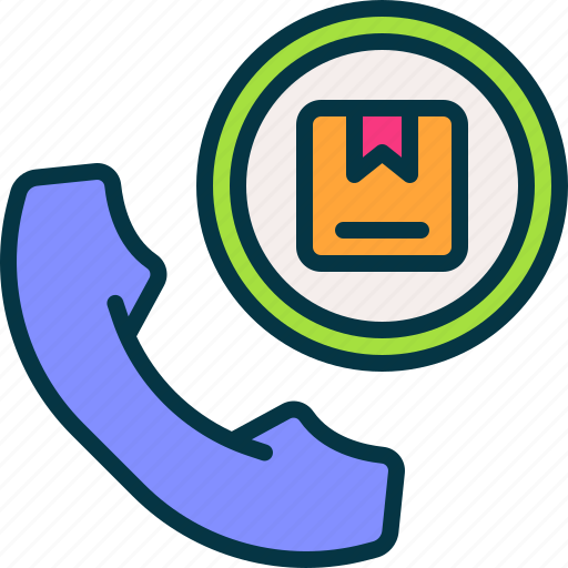 Call, center, package, service, phone, delivery icon - Download on Iconfinder