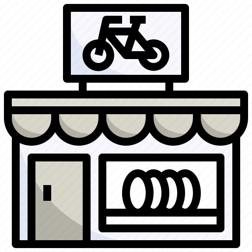 Bike, shop, shopping, store, bicycle, buildings icon - Download on Iconfinder