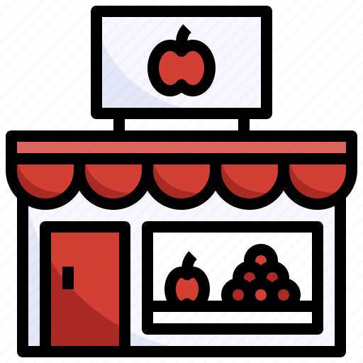 Fruit, shop, market, building icon - Download on Iconfinder