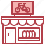 bike, shop, shopping, store, bicycle, buildings 