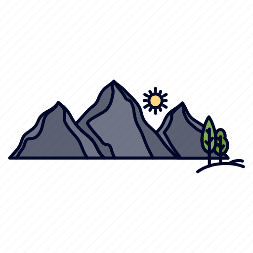 Hill, landscape, mountain, nature, scene icon - Download on Iconfinder