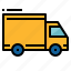car, delivery, shipping, truck 