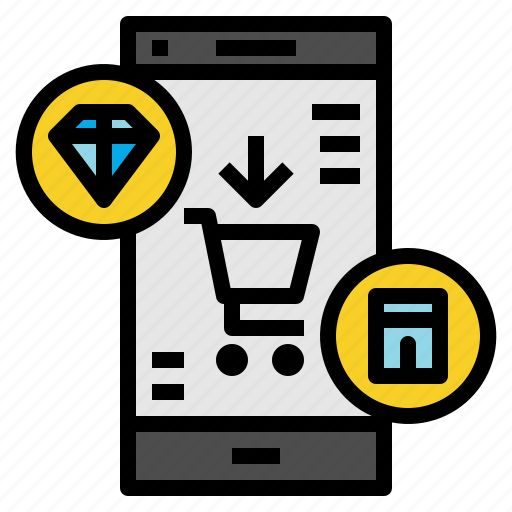 Ecommerce, mobile, shopping icon - Download on Iconfinder