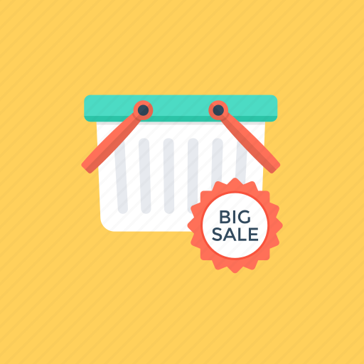 Big sale, promotional offer, sale offer, shopping basket, special offer icon - Download on Iconfinder