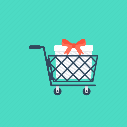 Buy online, ecommerce, gift shopping, shopping cart, shopping trolley icon - Download on Iconfinder