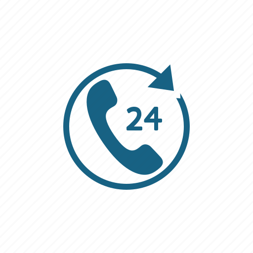 Around the clock, call center, call centre, customer service, customer support, telephone icon - Download on Iconfinder