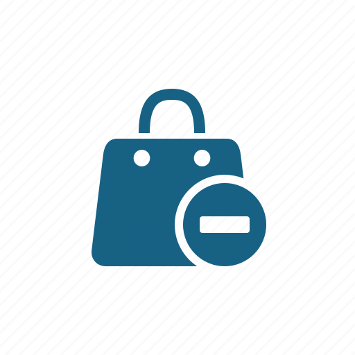 Bag, minus, shopping, shopping bag, subtract icon - Download on Iconfinder